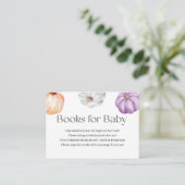 Rustic Pumpkins ORANGE PURPLE WHITE Book Request Informatiekaartje (Staand voorkant)