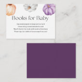 Rustic Pumpkins ORANGE PURPLE WHITE Book Request Informatiekaartje (Voorkant / Achterkant)