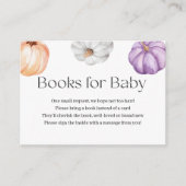 Rustic Pumpkins ORANGE PURPLE WHITE Book Request Informatiekaartje (Voorkant)