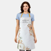 Rustic Pumpkins Thanksgiving All-Over Print Apron Schort (Gedragen)