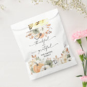 Rustic Pumpkins Thanksgiving Dinner Favor Bags Bedankzakje (Gezegeld)