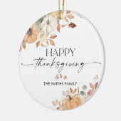 Rustic Pumpkins Thanksgiving Dinner Ornament  (Links)