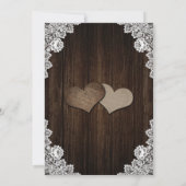 Rustic Purple and Blue Floral Wedding Invitation (Dos)