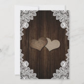 Rustic Purple and Blue Floral Wedding Invitation (Dos)