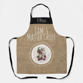  Rustic Raspberry Jam gepersonaliseerd Apron Schort (Voorkant)