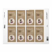 Rustic Raspberry Jam gepersonaliseerd etiket (Full Sheet)