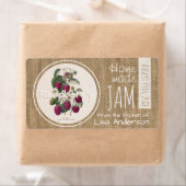 Rustic Raspberry Jam gepersonaliseerd H-label Etiket (Insitu)