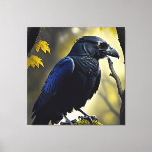 Rustic Raven - Natuur Guardian Canvas Afdruk
