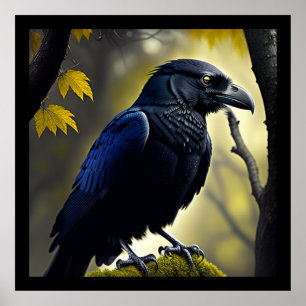 Rustic Raven - Natuur Guardian Poster