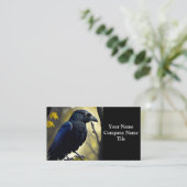Rustic Raven - Natuur Guardian Visitekaartje (Staand voorkant)