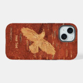 Rustic Raven on Inner Birch Bark OtterBox iPhone C iPhone 15 Hoesje (Achterkant horizontaal)