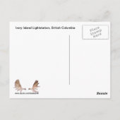 Rustic Raven op binnenste boog Briefkaart (Achterkant)