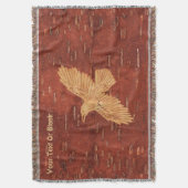 Rustic Raven op binnenste boog Deken (Voorkant Verticaal)