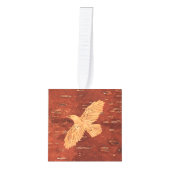 Rustic Raven op binnenste boog Kubus Ornament (Voorkant)