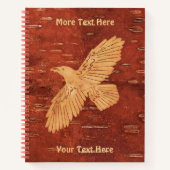 Rustic Raven op binnenste boog Notitieboek (Voorkant)
