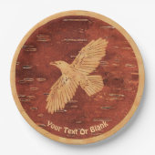 Rustic Raven op binnenste boog Papieren Bordje (Voorkant)