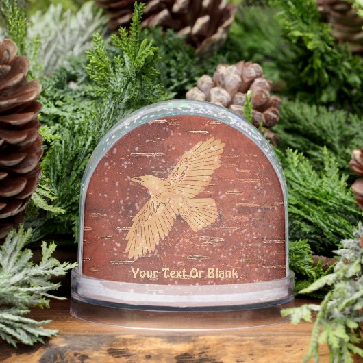 Rustic Raven op binnenste boog Sneeuwbol (Winter)