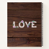 Rustic Recette Livre Heirloom Mariage Photo Cadeau (Dos)