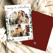 Rustic Red 2 Photo Arch Joyeuse carte de Noël