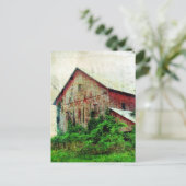 Rustic Red Barn Briefkaart (Staand voorkant)