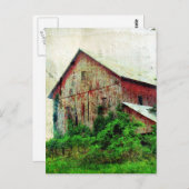 Rustic Red Barn Briefkaart (Voorkant / Achterkant)