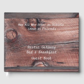 Rustic Red Barn Chambres d'hôte B&B Livre d'hôtes (Recto)