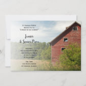 Rustic Red Barn Country Junior / Senior Prom Kaart (Voorkant)