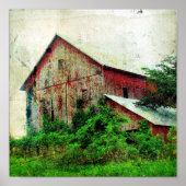Rustic Red Barn Poster (Voorkant)