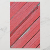 Rustic Red Barn Wood White Flowers Wedding Menu (Achterkant)