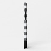 Rustic Red Black Buffalo Pset - Editable Name Case-Mate iPhone Case (Achterkant/links)