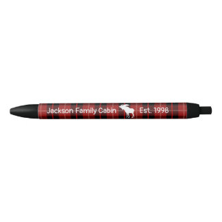 Rustic Red Black Pset Moose Zwarte Inkt Pen