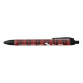Rustic Red Black Pset Moose  Zwarte Inkt Pen (Bovenkant)