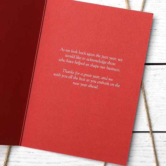 Rustic Red Blue Logo Société Carte de vacances