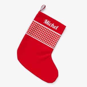 Rustic Red Buffalo (aangepaste naam) Kleine Kerstsok