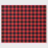 Rustic Red Buffalo Check Pattern Cadeaupapier (Vlak)