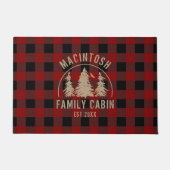 Rustic Red Buffalo Pset Forest Bossen Deurmat (Voorkant)