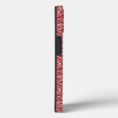 Rustic Red Damask Pattern  Antiek Case-Mate iPhone Case (Achterkant / Rechts)