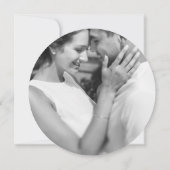 Rustic Red en Blue Floral Photo Wedding Save The Date (Achterkant)