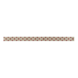 Rustic Red Faux Burlap Polka Dot Pattern Lint