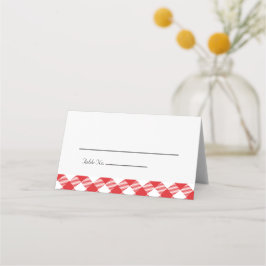Rustic Red Gingham Ik doe BBQ bruiloft