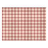 Rustic Red Gingham Modern Kerstmis Tafelkleed (Voorkant (Horizontaal))