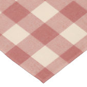 Rustic Red Gingham Modern Kerstmis Tafelkleed (Gekanteld)
