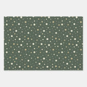 Rustic Red Green Holiday Christmas Inpakpapier Vel (Voorkant 3)