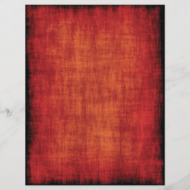 Rustic Red Oranje Texture Background Scrapbook (Voorkant)