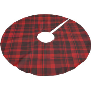 Rustic Red Plaid Tartan Kerstboom Rok