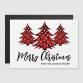Rustic Red Pset Blank Merry kerstbomen (Voorkant / Achterkant)