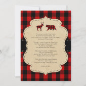 Rustic Red Pset Buck en Beer gedicht Kaart (Voorkant)