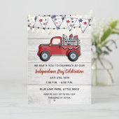 Rustic Red Truck Fireworks, 4 juli Kaart (Staand voorkant)