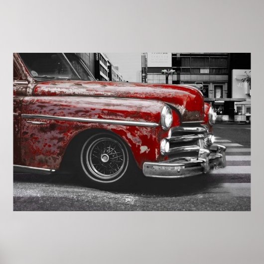 Rustic Red Truck Foto Poster (Voorkant)