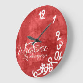 Rustic Red, wat ik ook ben, laat in de muur Grote Klok (Hoek)